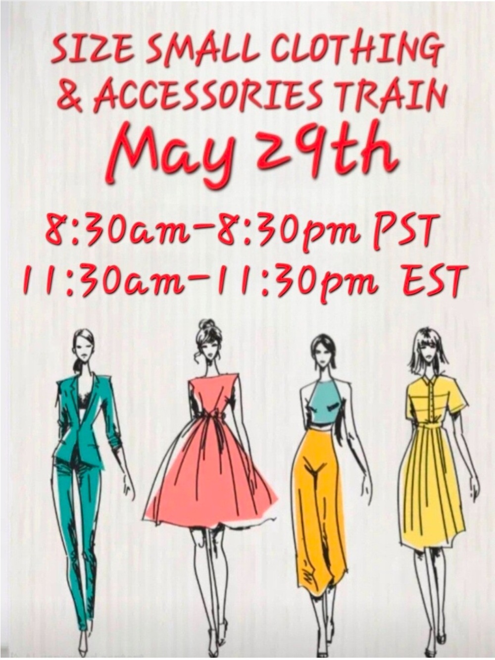 Small Clothing and Accessories Train 🚂 Flyer!